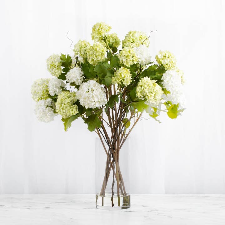 Tall Floral Arrangement Hydrangea Centerpiece Arrangement for wholesale by Vivian Rose LLC