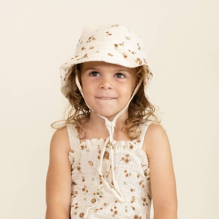 Makemake Organics - Wholesale Sun Hat - Kids - Organic Bucket Sun Hat - Bohemia