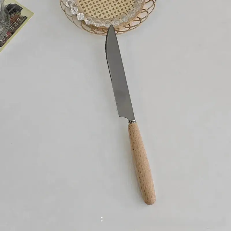 Otterware - Wholesale Cutlery set - Natural Wood Handle Stainless Steel Flatware Set3