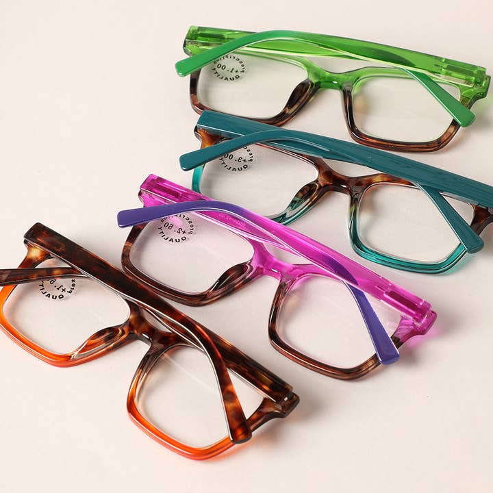 12 COULEURS ASSORTIES Lunettes de lecture mixtes couleur léopard en vente sur Faire3