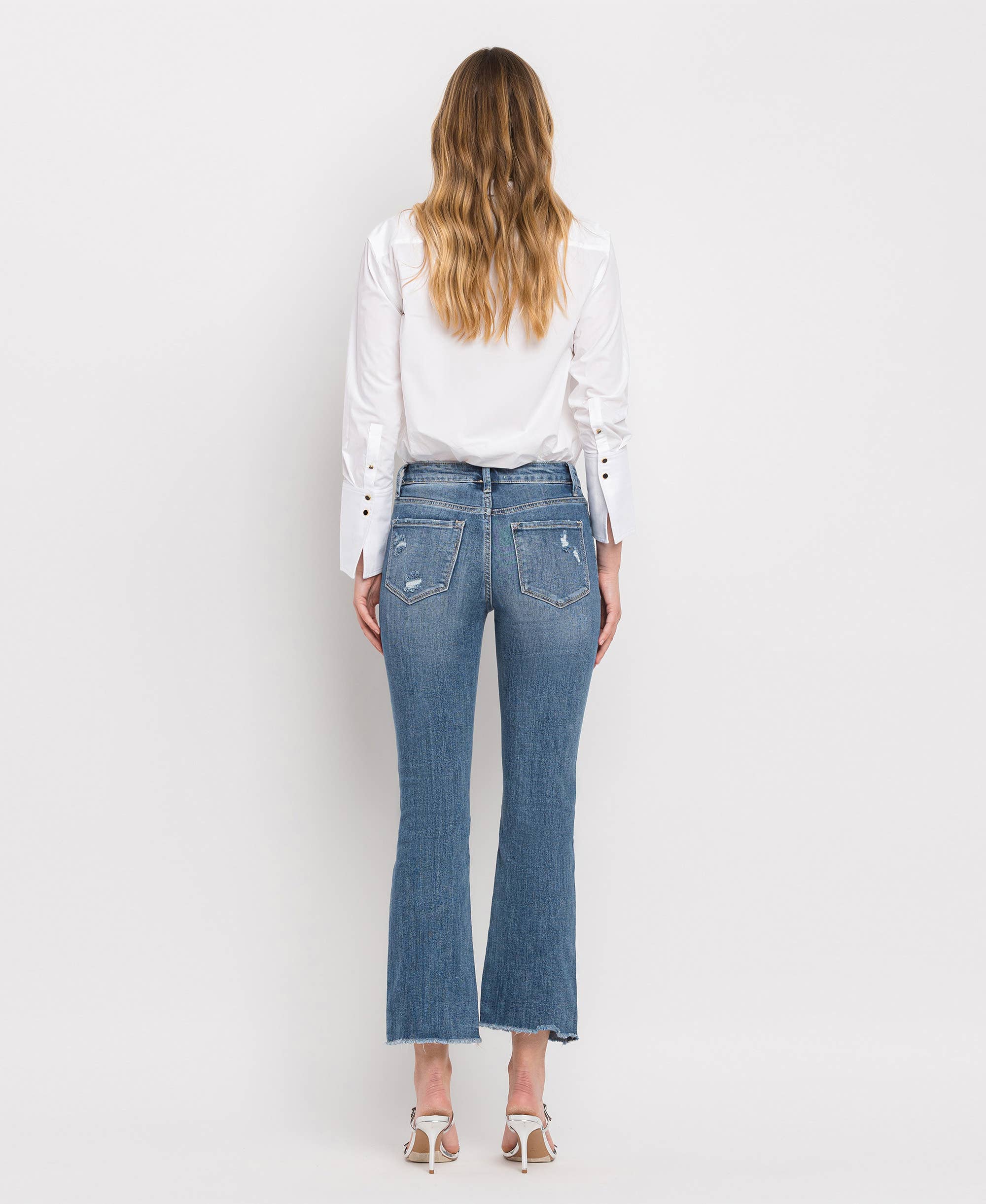 Virtuous HIGH RISE  KICK FLARE JEANS LV1054 for wholesale on Faire8