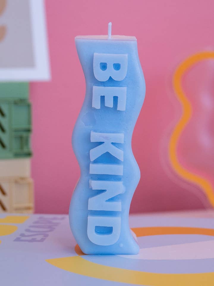 Be Kind Pillar Candle for wholesale by Candle Lume