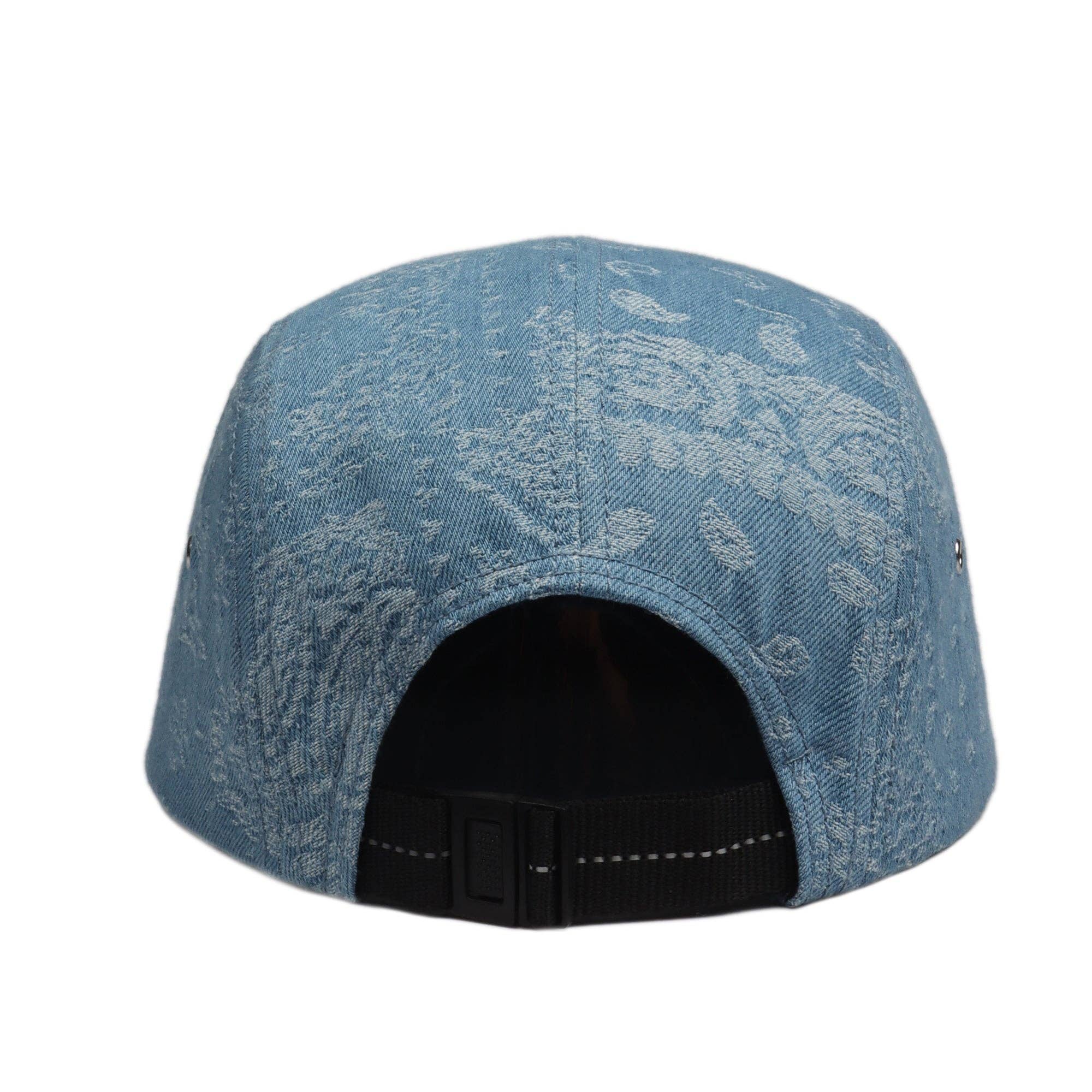 HATPHILE - Wholesale Flat Brim Cap - Unisex - HatPhile Washed Denim 5-Panel Hat4