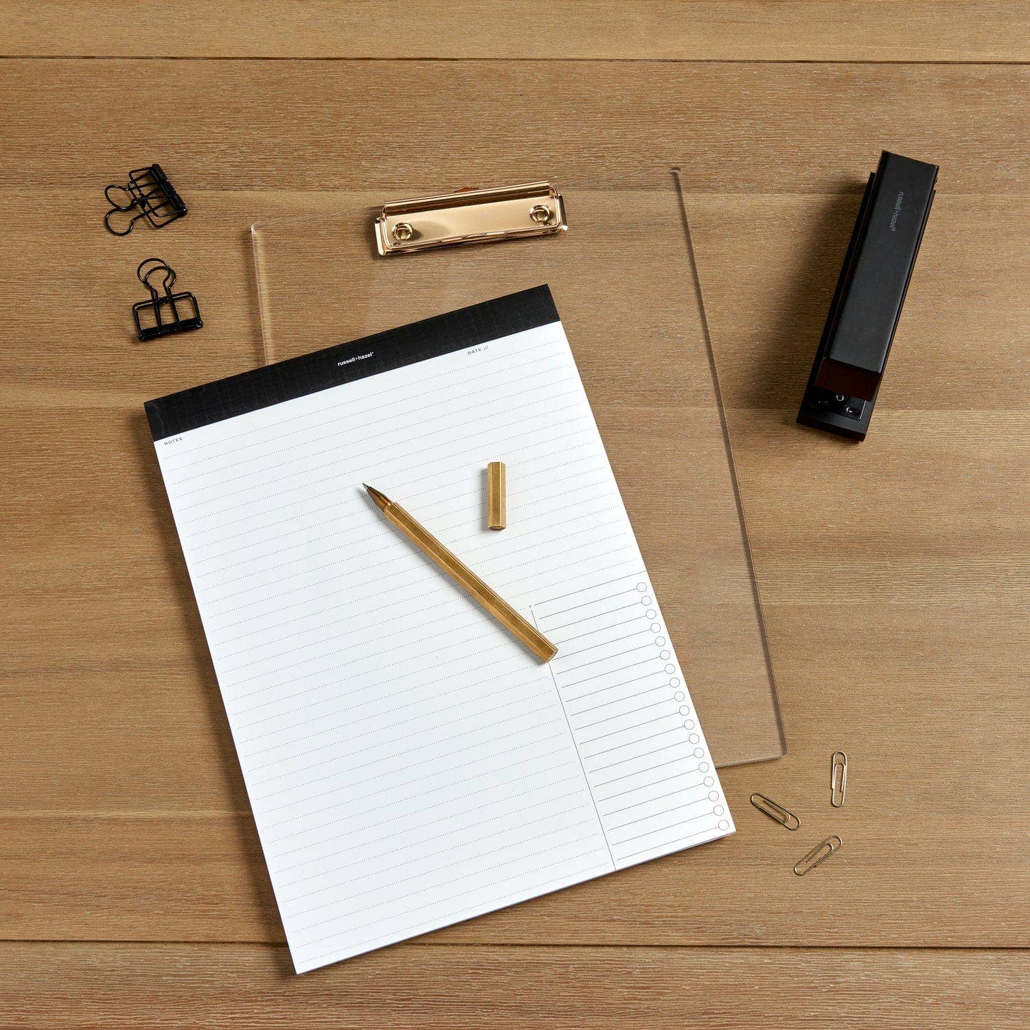 russell+hazel - Wholesale Clipboard - Acrylic + Gold Clear Clipboard2