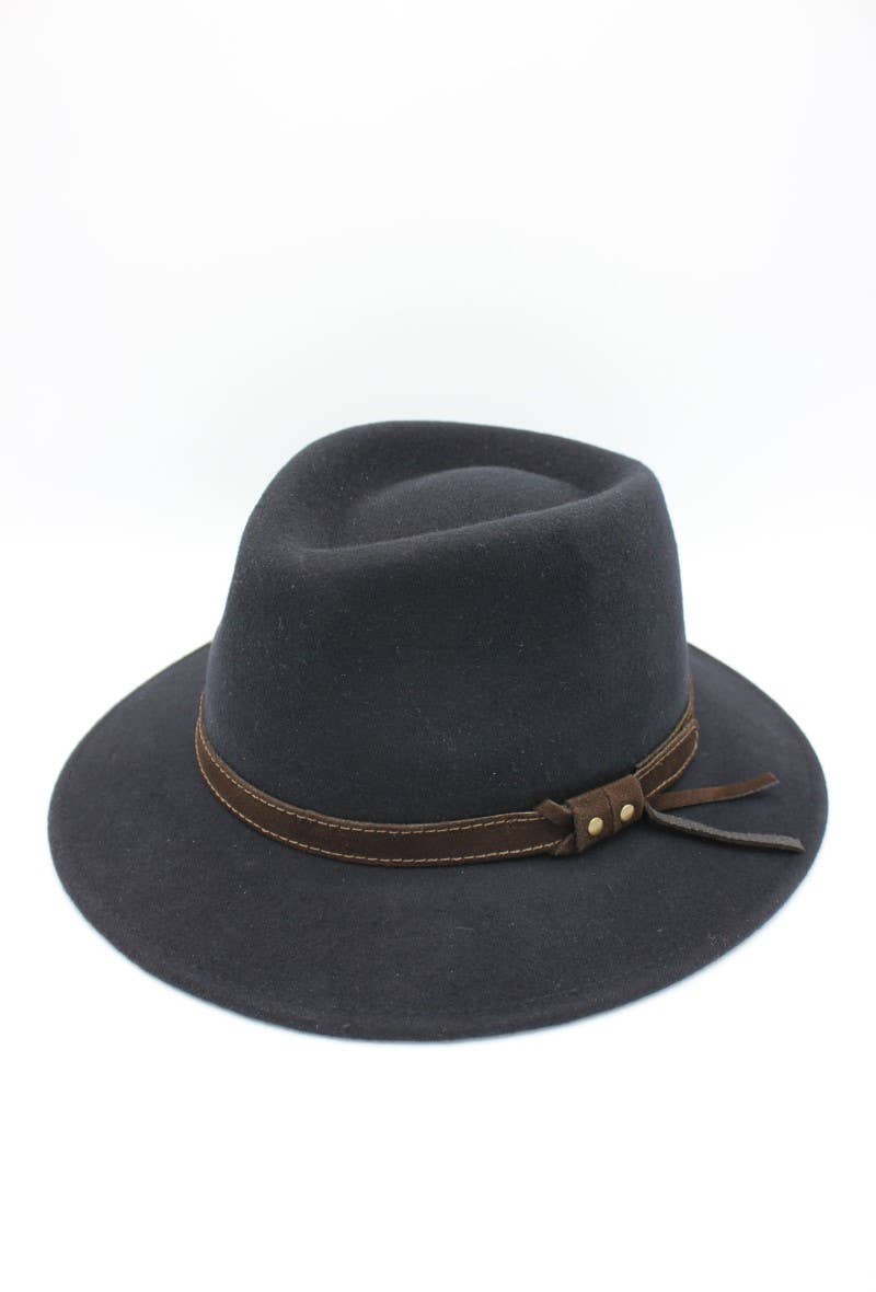 Hologramme Paris - Wholesale Fedora - Unisex - Waterproof wool Fedora hat with belt11