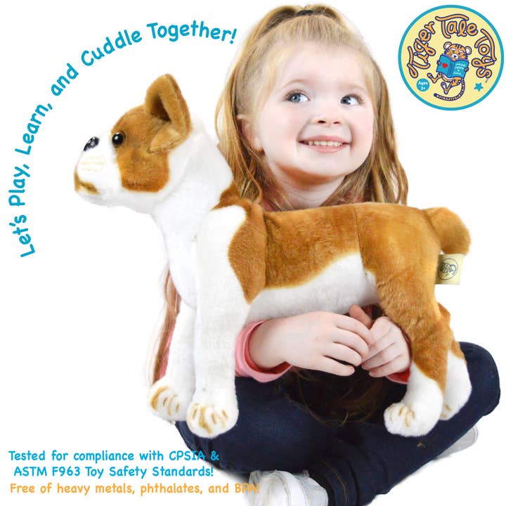 VIAHART Toy Co. - Wholesale Stuffed/Plush Toy - Kids & Baby - Bobby The Boston Terrier Boxer | 15 Inch Stuffed Animal Plus
