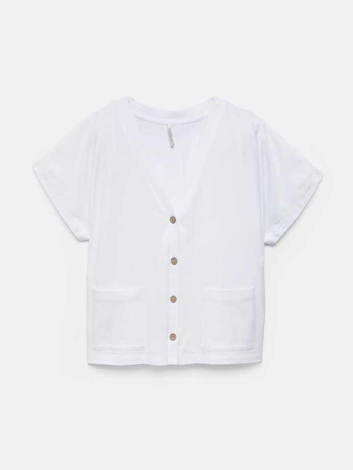 Ensfarvet T-shirt med lommer (454340-8) for engroshandel hos Lanidor