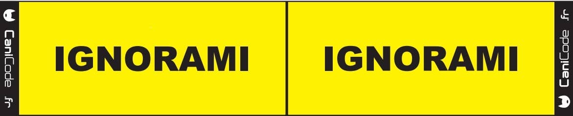 AniCode - Wholesale Pet Collar Charm - Dog - Scratch front/back CaniCode® IGNORE ME3