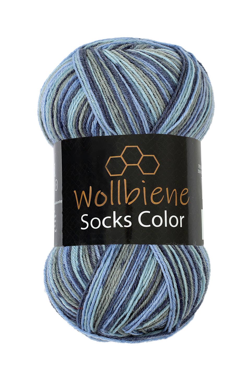 Wollbiene - Venta al por mayor Hilos - Hilo para calcetines Wool Bee Socks Color, 100 g, grosor 4 hebras26