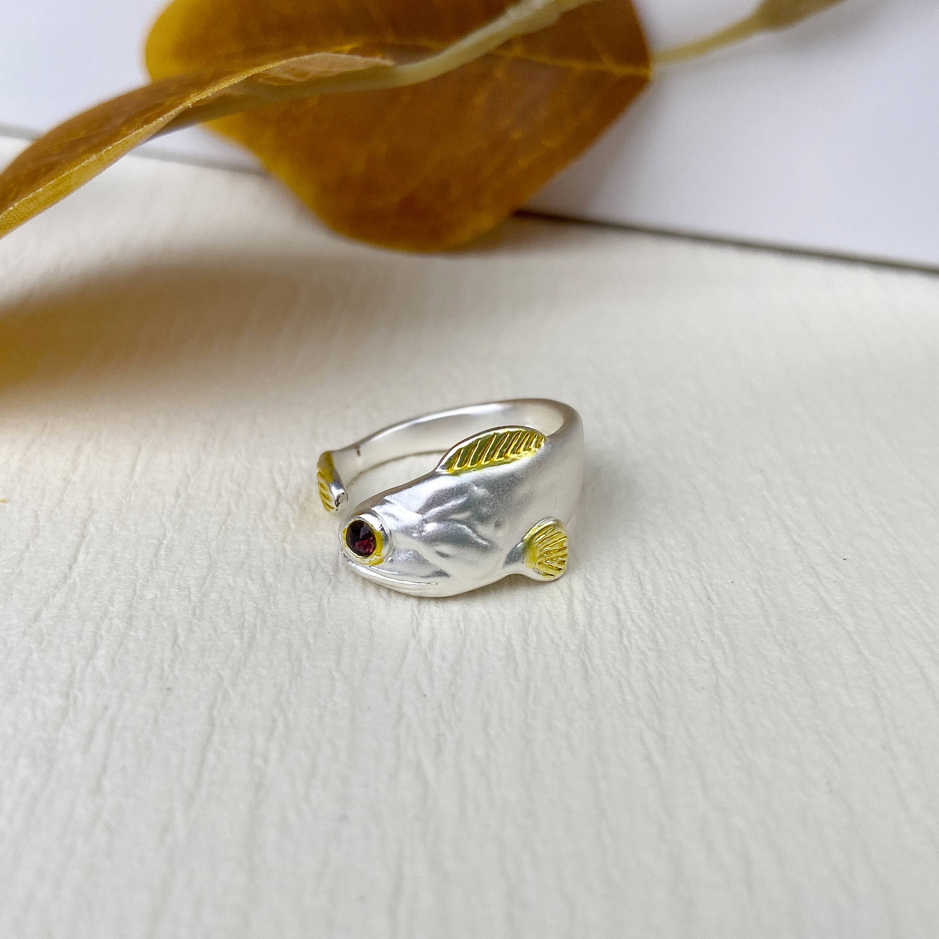 mildstyles - Wholesale Cocktail/Statement Ring - Fashion Goldfish Ring