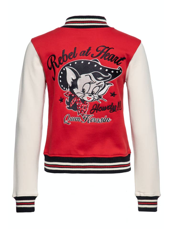 KING KEROSIN - Wholesale Varsity/Baseball Jacket - Women's - Rebel at Heart College Sweatshirt10