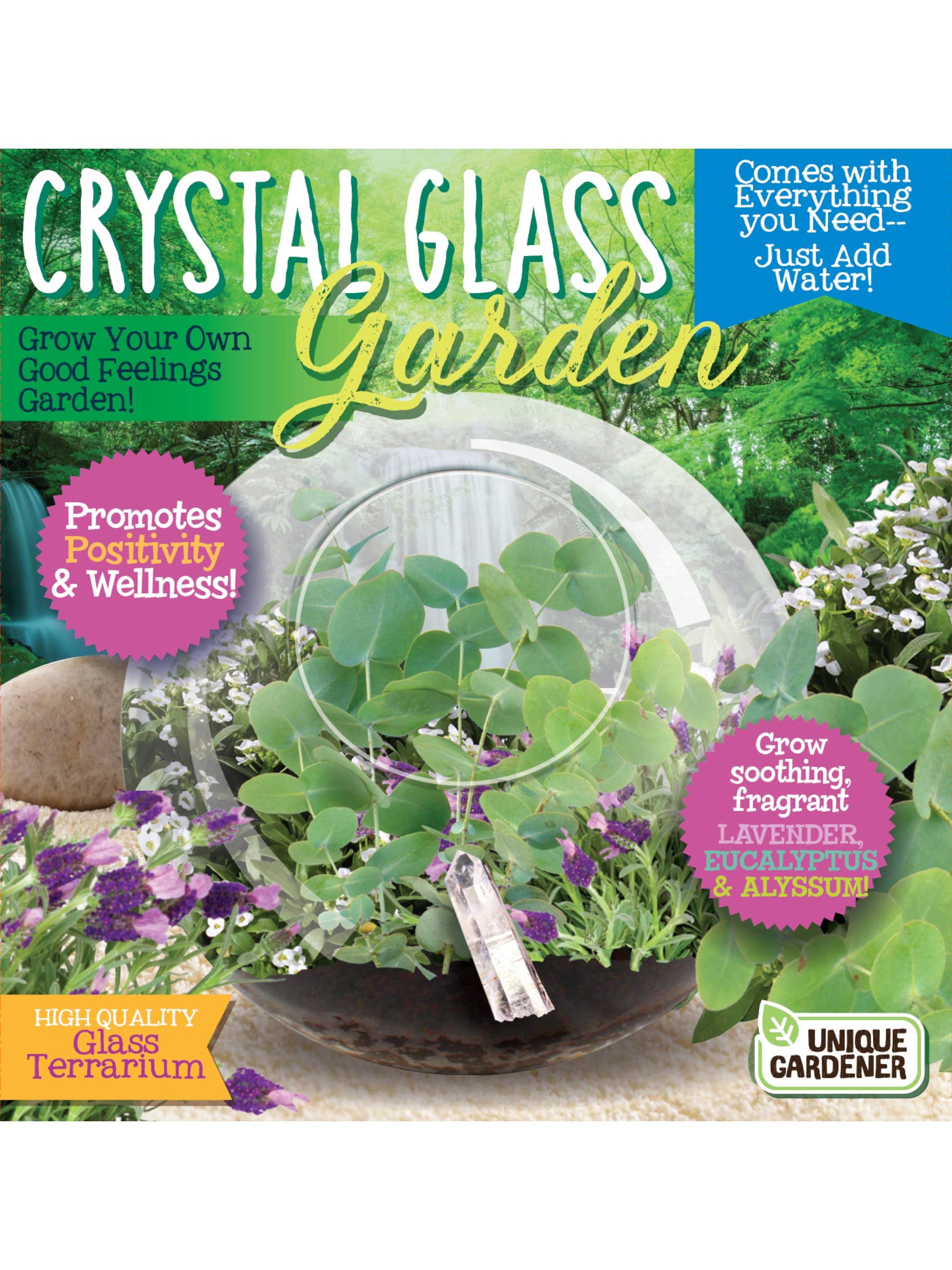 Silver Circle Products - Wholesale Terrarium - Crystal Glass Garden Glass Terrarium0