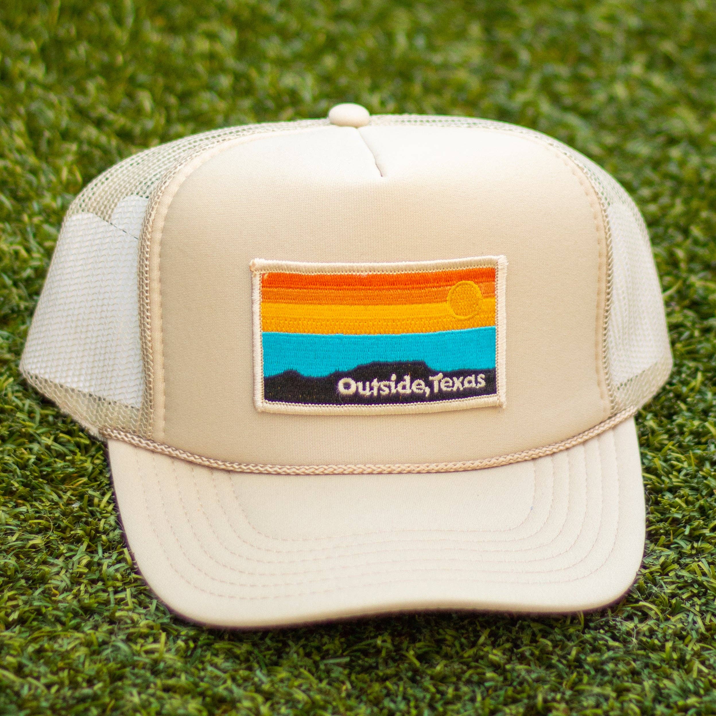 Outside, Texas - Wholesale Trucker Hat - Unisex - OTX Foam Trucker: Horizon Patch3