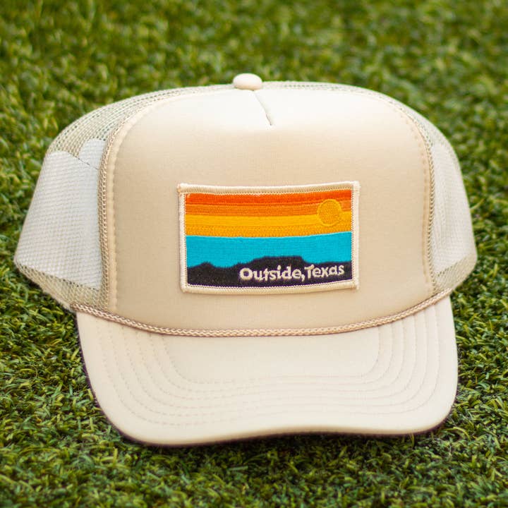 Outside, Texas - Wholesale Trucker Hat - Unisex - OTX Foam Trucker: Horizon Patch3