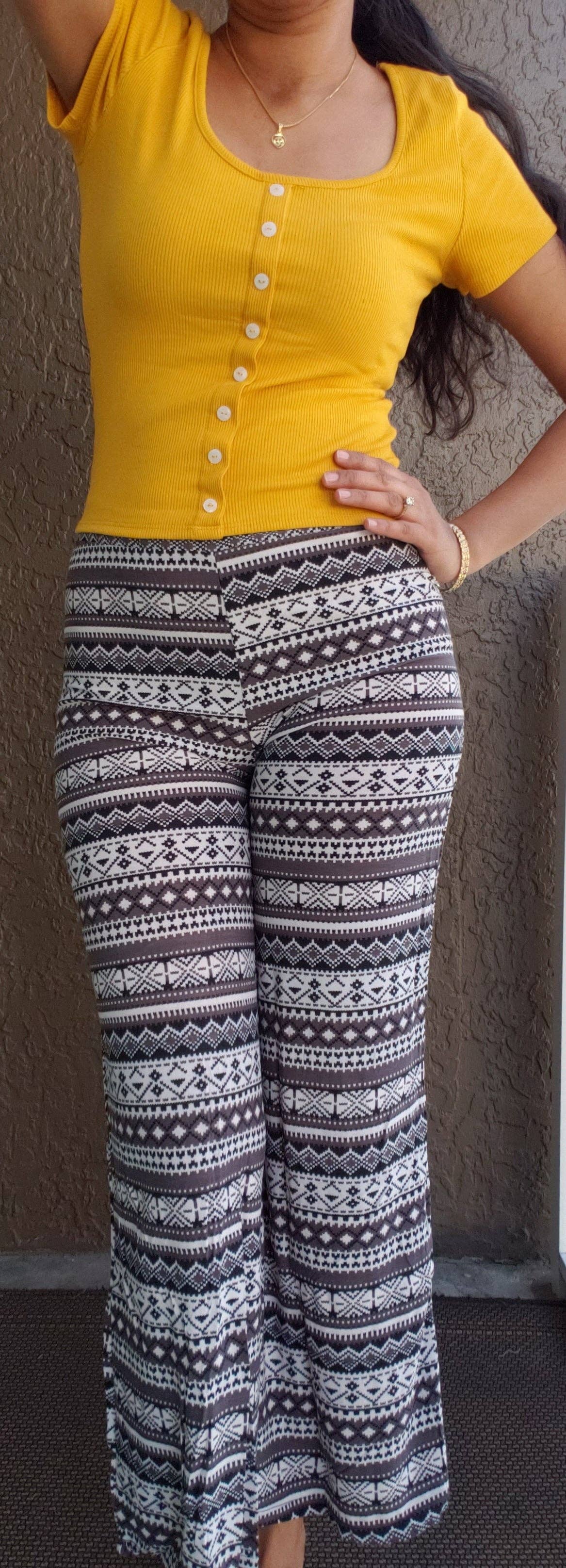 India Batik – Großhandel Hose – Damen – Palazzo-Hose//Lange Glockenhose/ Bedruckt- 4762