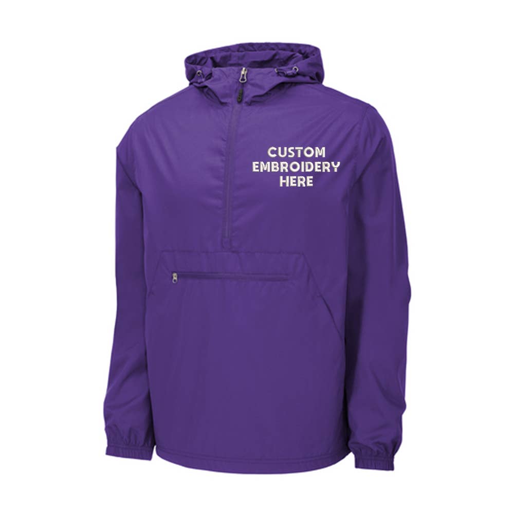 TSS Printing - Wholesale Athletic Jacket - Men's - Men's Embroidered Packable Anorak - Your Logo Embroider7