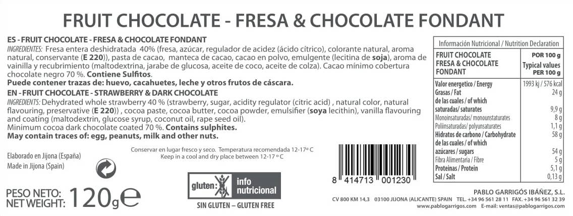 PABLO GARRIGÓS IBÁÑEZ - Wholesale Chocolate Box - Chocolate Vintage Strawberry & Dark Chocolate 120g1