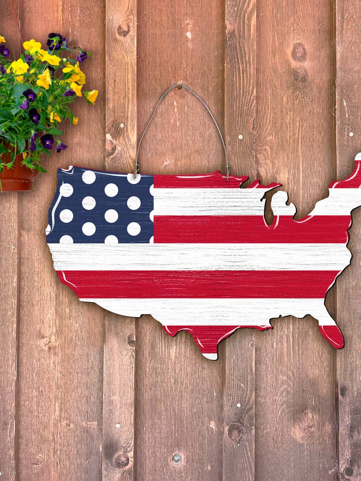 Polka Dot USA Deurhanger voor wholesale door Steel Southern Designs