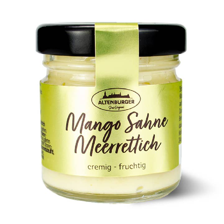 Altenburger Senf & Feinkost GmbH & Co. KG - Wholesale Mustard - Mango cream horseradish mini jar
- fruity/spicy 0