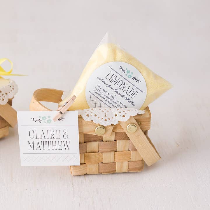 Weddingstar Inc. - Wholesale Party favour bag/box - Miniature Picnic Basket Favor (6)