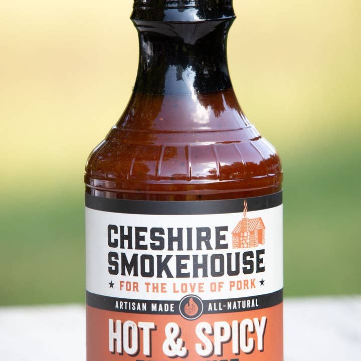 Hot & Spicy BBQ Sauce for wholesale by Cheshire Pork