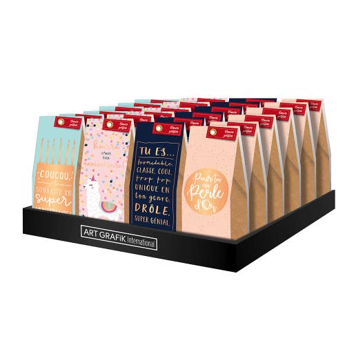 Présentoir Coeurs Gélifiés 70g, assortimento di 4 astucci inclus per la vendita all'ingrosso da parte di Art Grafik