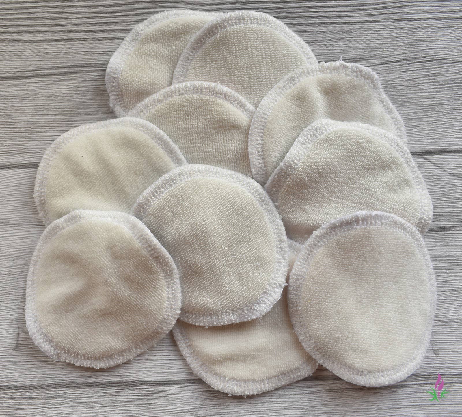 KKfabricsandcreations – Removedor de maquilhagem por atacado – Pads reutilizáveis para maquiagem, conjunto com 10 unidades2