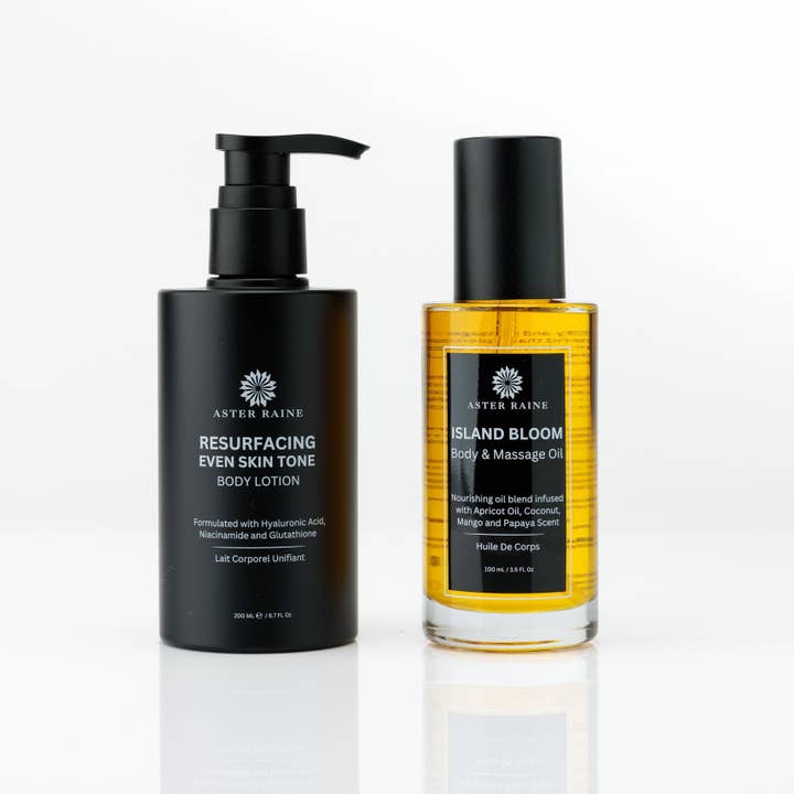 Glow Body Bundle | Body Lotion and Body Oil for wholesale by Aster Raine
