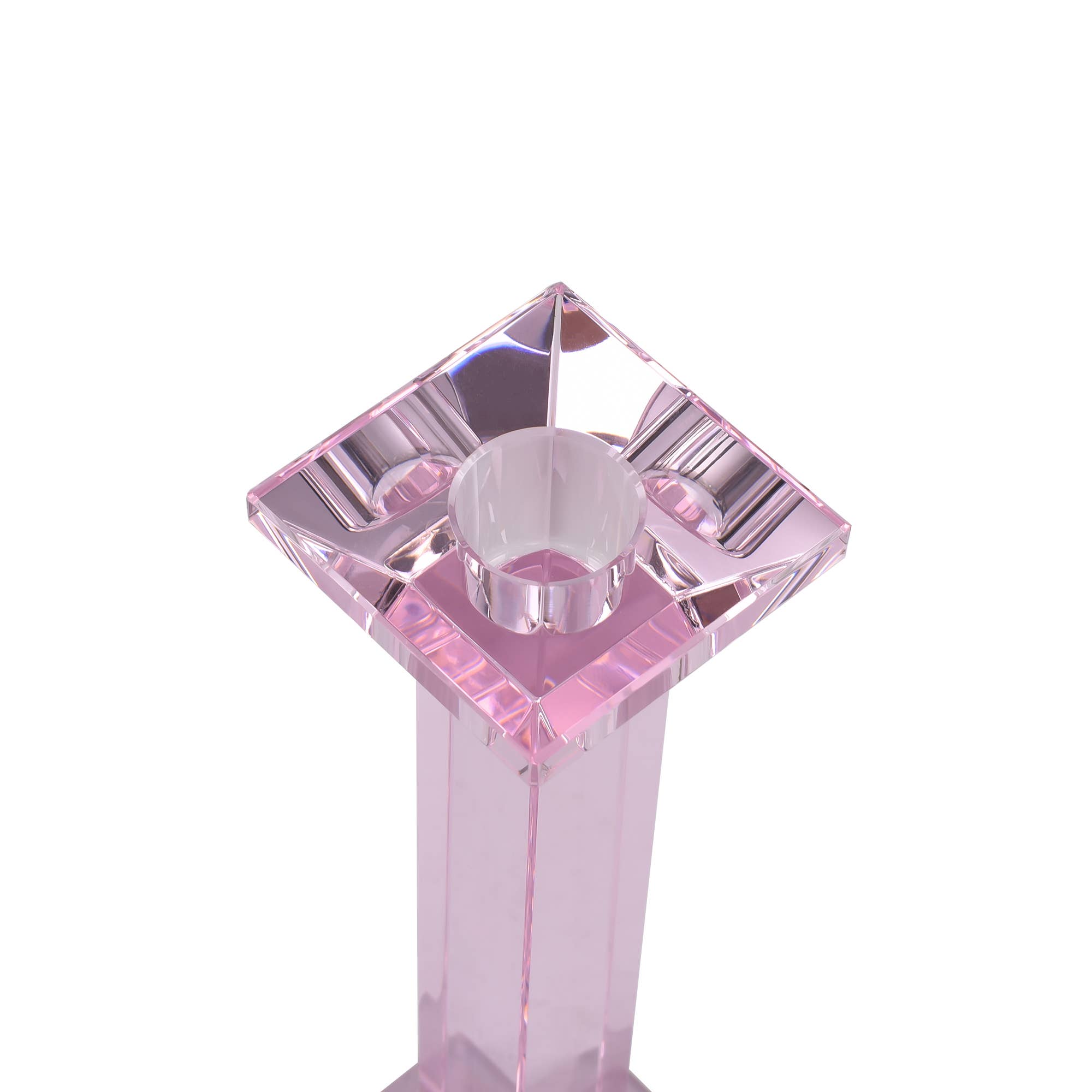 Lainy Home - Wholesale Candle Holder - Pair of 9” Classy Crystal Candlesticks9