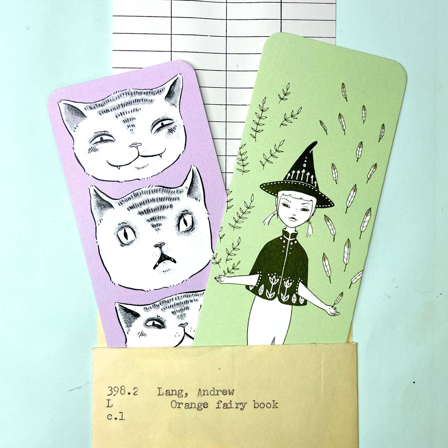 Bee's Knees Industries - Wholesale Bookmark - Expressive Cats Bookmark2