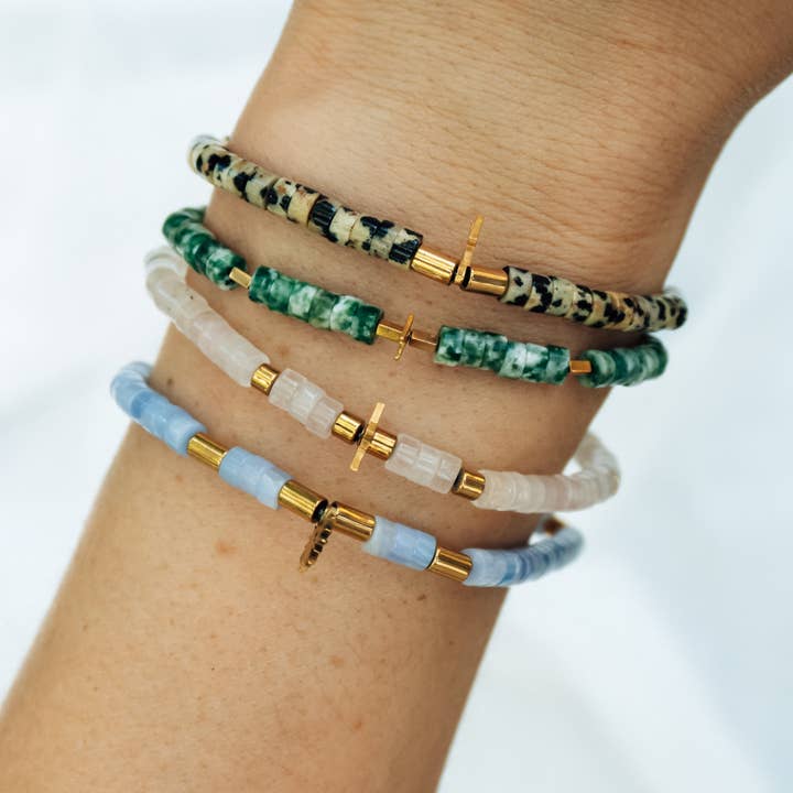 Gemstone Stretch Bracelets for wholesale by Lex Moderne