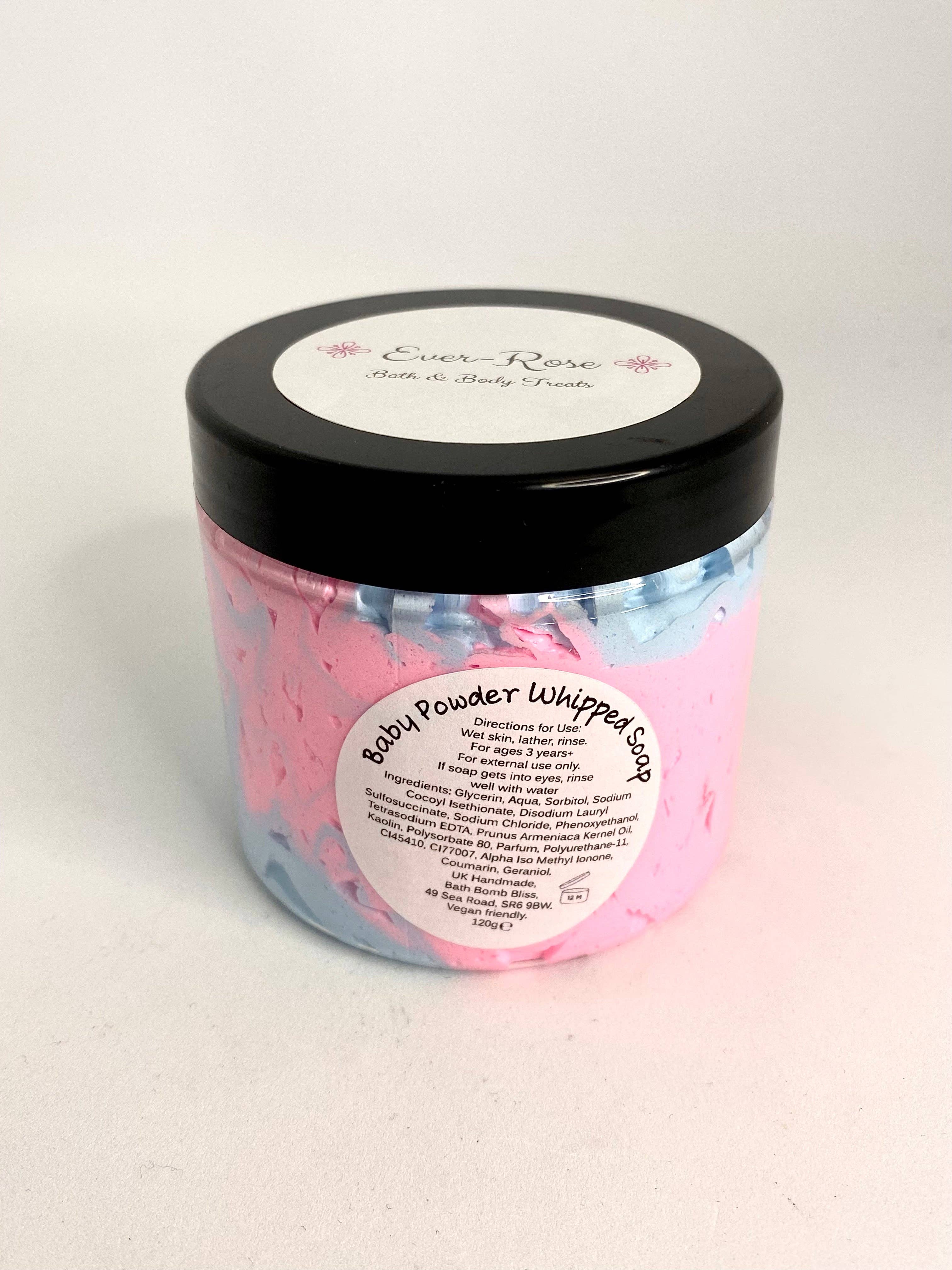 Ever-Rose Bath & Body Treats - Wholesale Whipped soap - Baby Powder Whipped Soap