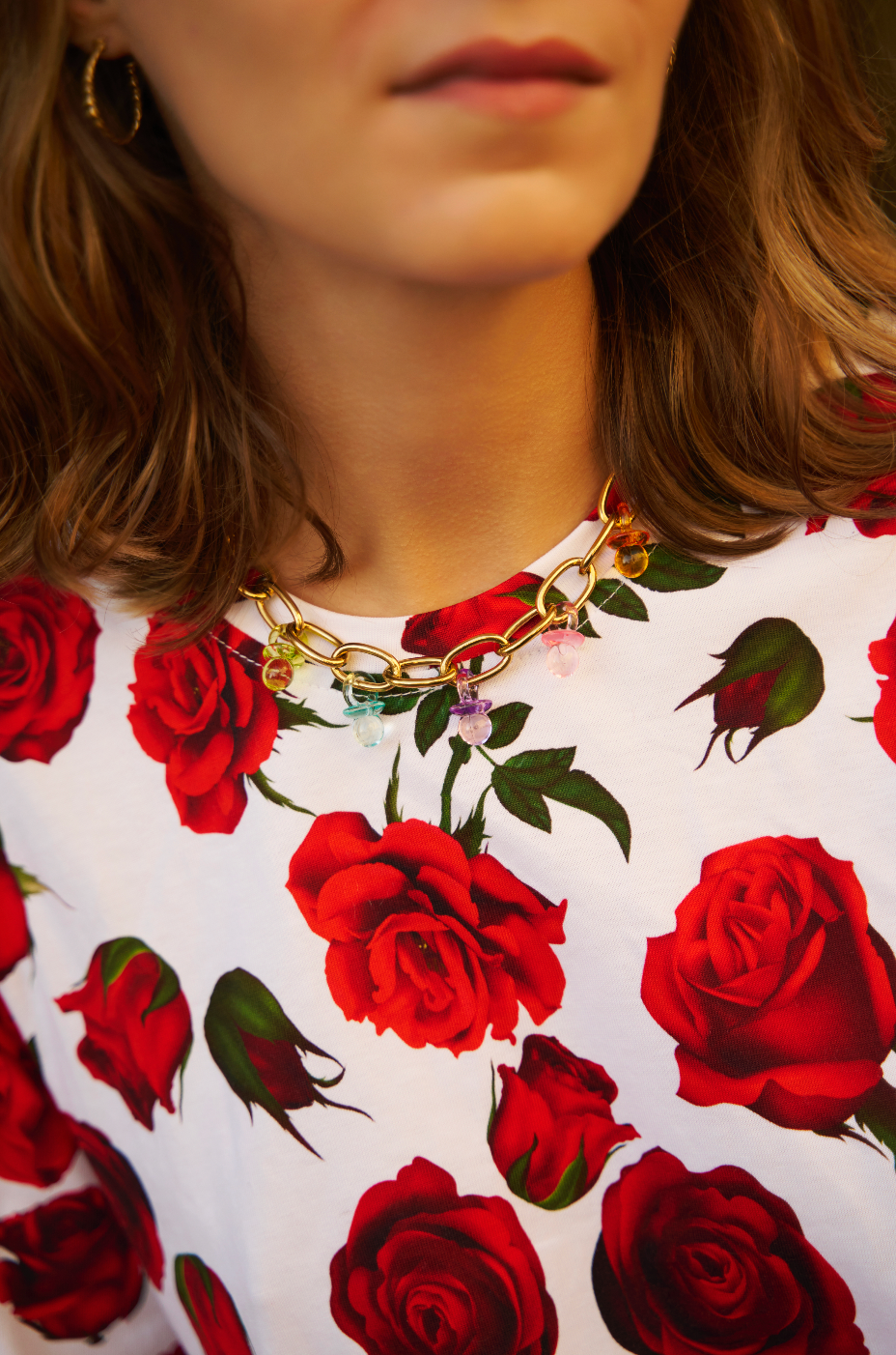 Léopoldine Chateau - Wholesale Pendant/Charm Necklace - Collier chaîne avec tétines en résine0