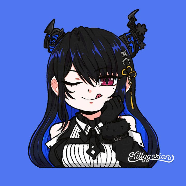 Autocollant Nerissa Ravencroft || Hololive pour la vente par Kittygorian