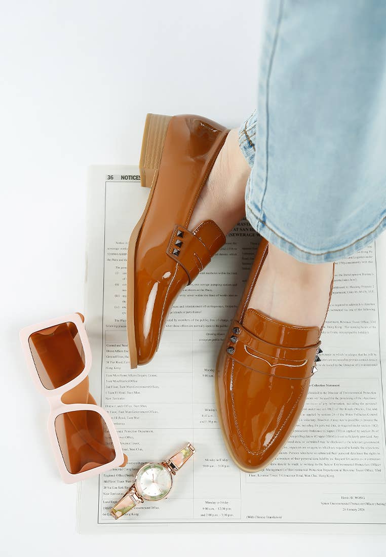 Rag Company - Wholesale Loafers - Women's - Noshiya Patent Pleather Penny Loafers26