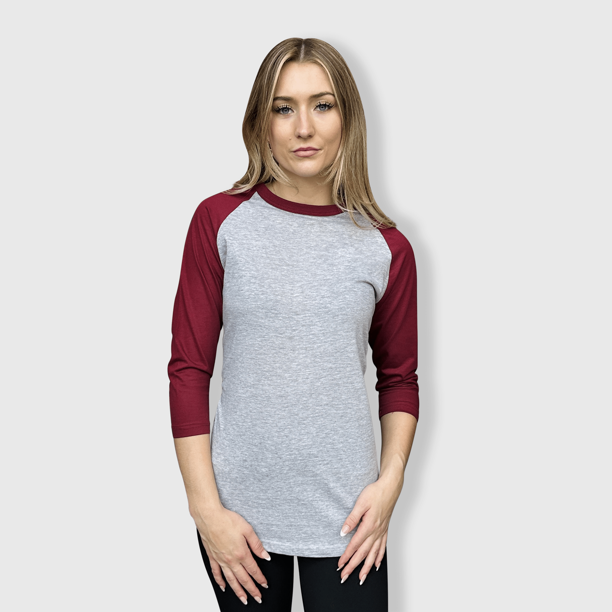 ILTEX Apparel - Vente T-shirt – femme - T-shirt de baseball adulte à manches raglan 3/4 - Plus de 35 couleurs41