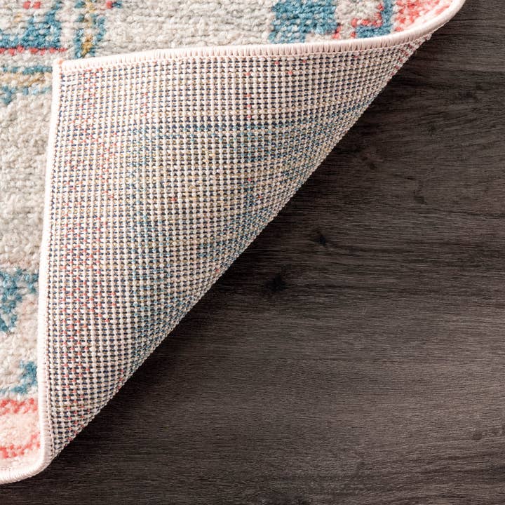 Light Pink Louise Tribal Diamond Area Rug for wholesale on Faire5