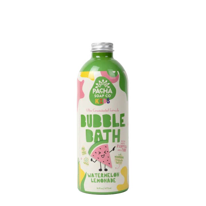 Pacha Kids, Bubble Bath, Watermelon Lemonade for wholesale by Pacha Soap Co.
