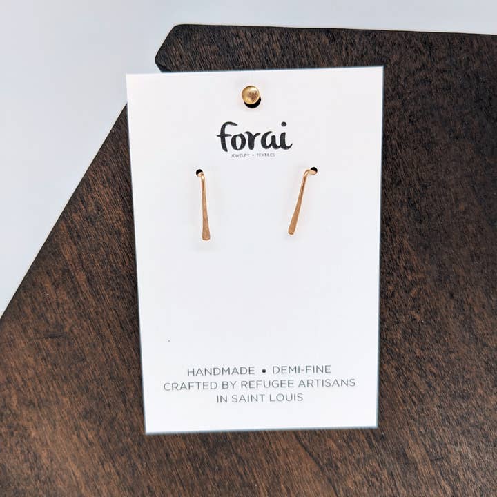Forai - Wholesale Dangle Earrings - Indra Staple Earrings in 14K Gold Filled4
