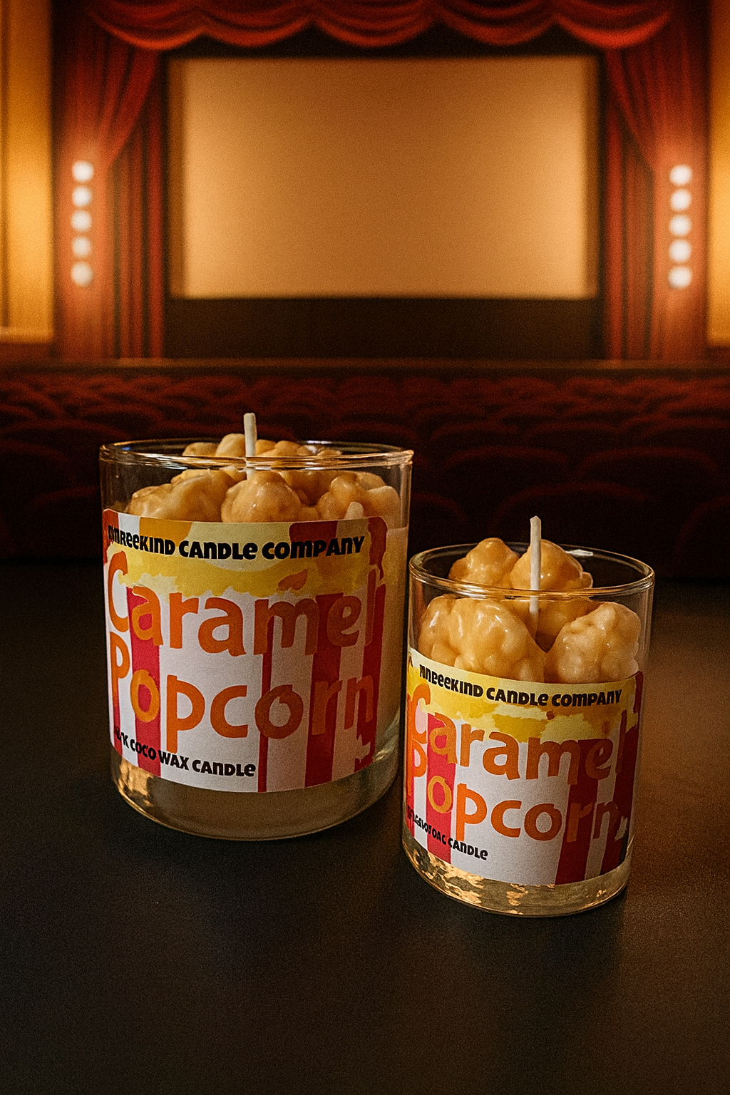 Threekind Candle Company - Wholesale Novelty Candle - Caramel Popcorn1