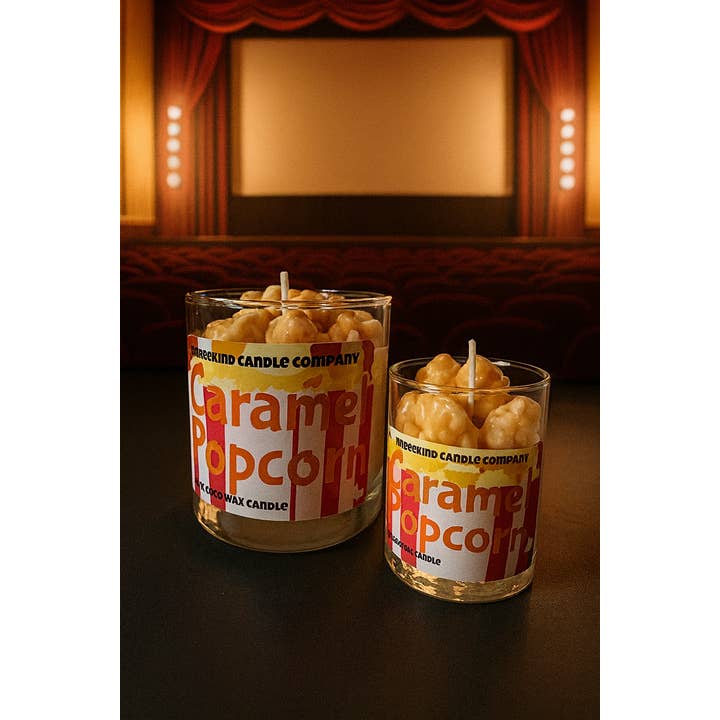 Threekind Candle Company - Wholesale Novelty Candle - Caramel Popcorn1