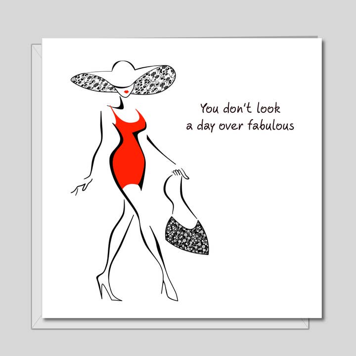 Swizzoo Cards – Engroshandel Fødselsdagskort – Fødselsdagskort til veninde kvindelig bestie Mor tante bedstemor 30. 40th 50th 60. sjov humoristisk morsom glamourøs speciel