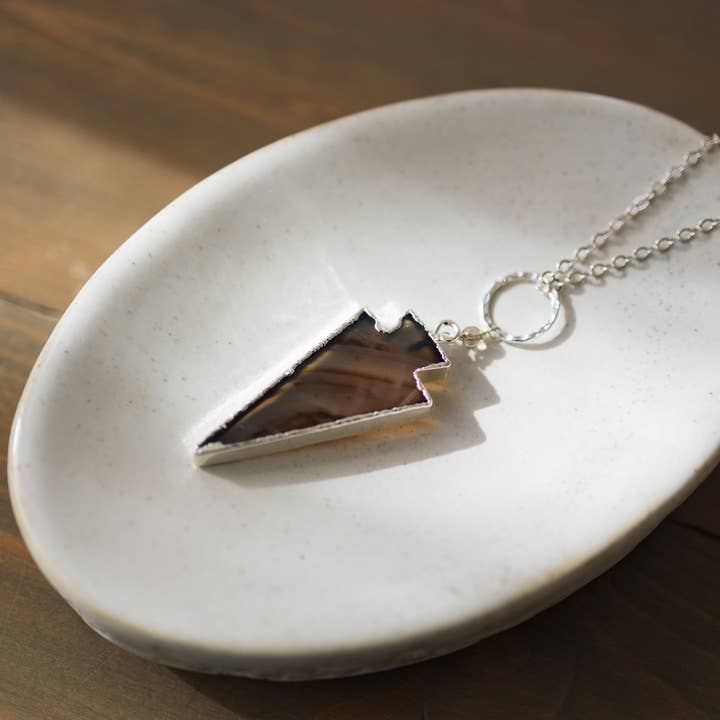 uplift necklace small-smokey quartz for wholesale by Wild Abandon Jewelry