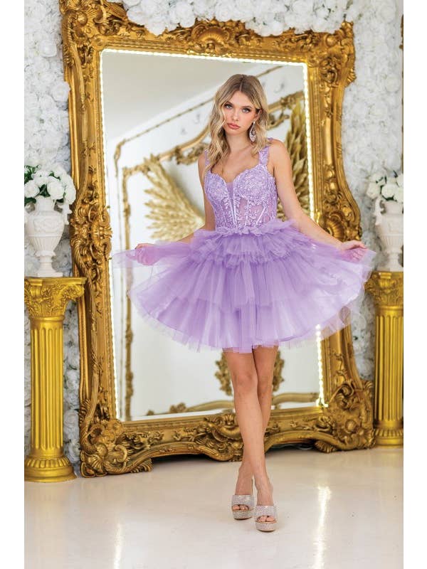 Dancing Queen Dress - Wholesale Dress - Women's - Playful Mini Homecoming Dress11