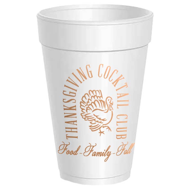 Thanksgiving Cocktail Club - 10 Pack for wholesale by Sassy Cups