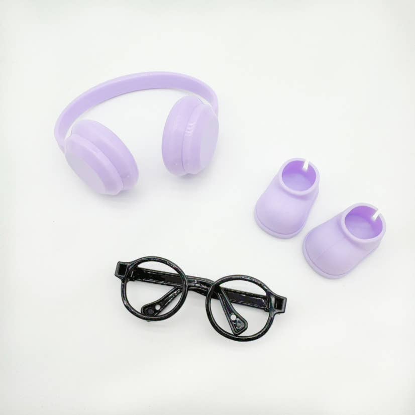 Lilyrosy（Duty free) - Wholesale Doll Accessory Kit - Kids - Accessories Set for 17cm dolls – Headphones, Shoes, Glasses2