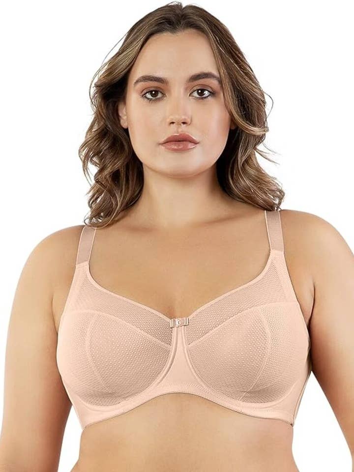 Parfait Paige Full Busted Wired Unlined Lace Bra A1672-NUDE for wholesale by Lingerie Mart