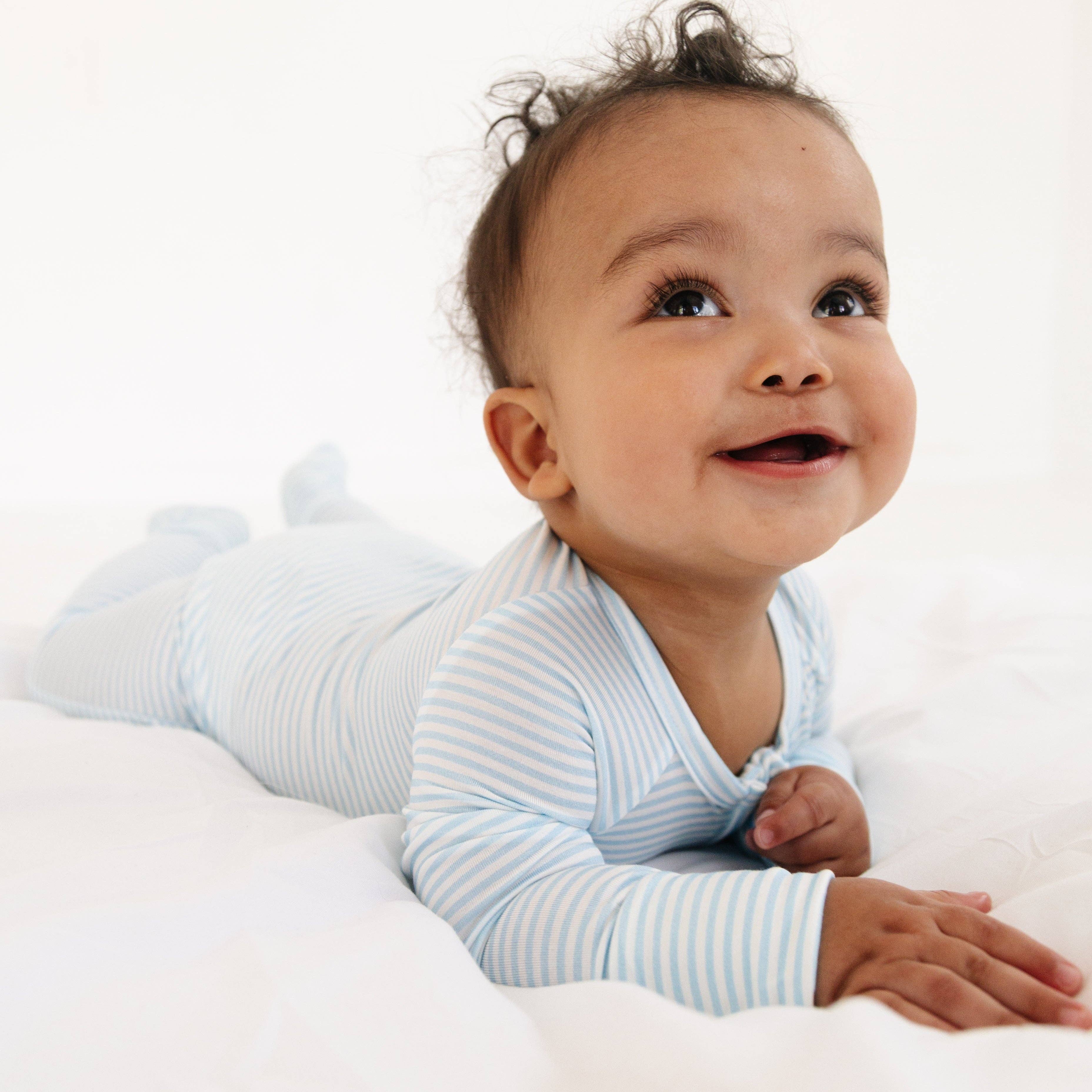 Motette – wholesale Sleepsuit – Baby – Seaside Stripe Bamboo Sleeper3