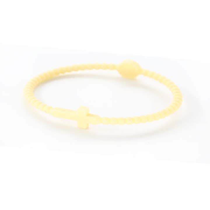 MKS America - Wholesale Bangle Bracelet - Jesus Bracelets Silicone Cross Bracelets set11