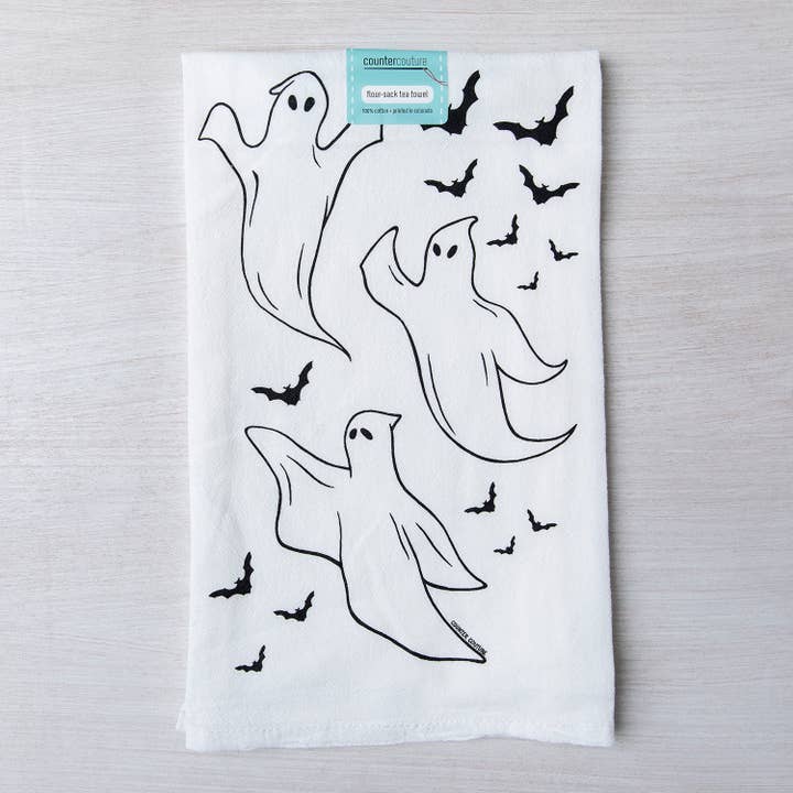 Ghosts Tea Towel - Absorbent Cotton for wholesale by Counter Couture